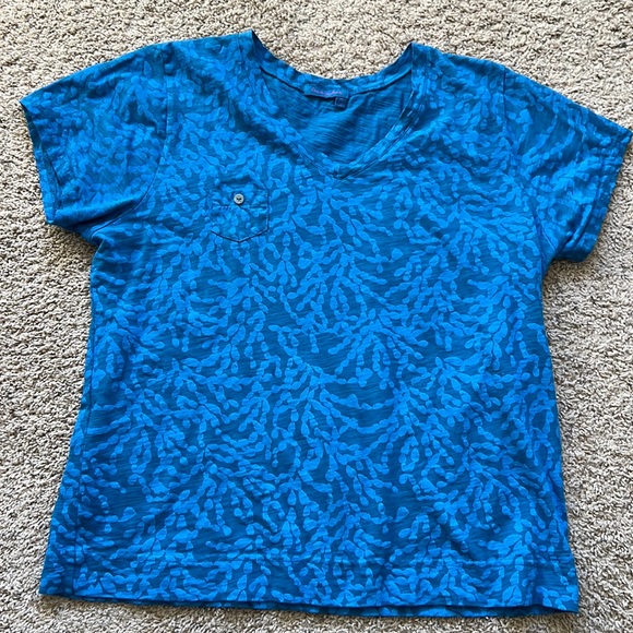 fresh produce Tops - Fresh Produce T - sea coral design in blue and teal